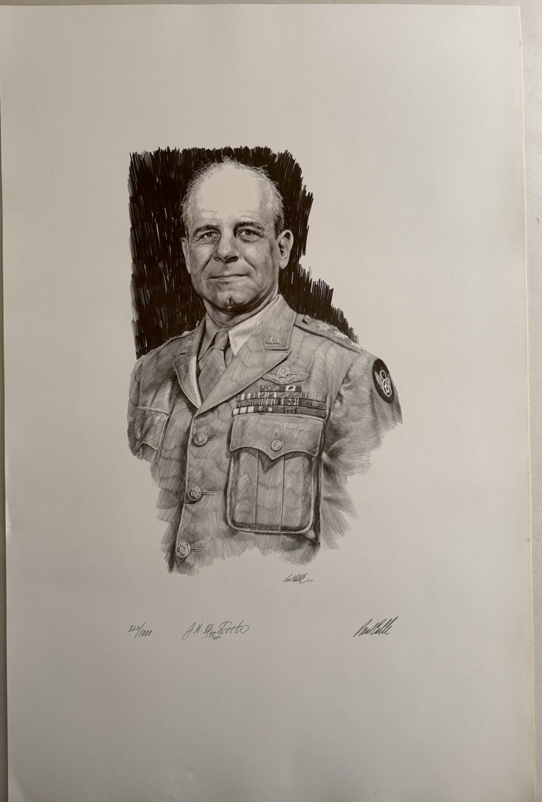 Signed Print Of General Doolittle 