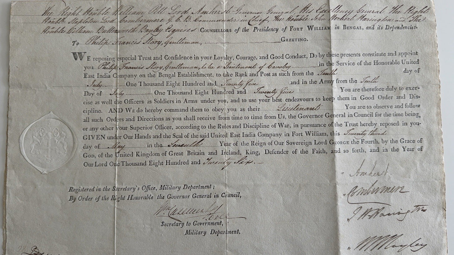 1826 East India Military Commission 